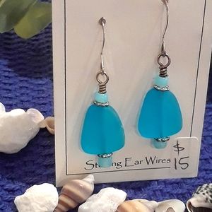 🌟Last call!🌟Donating 7/30🌟 Genuine Sea Glass Earrings